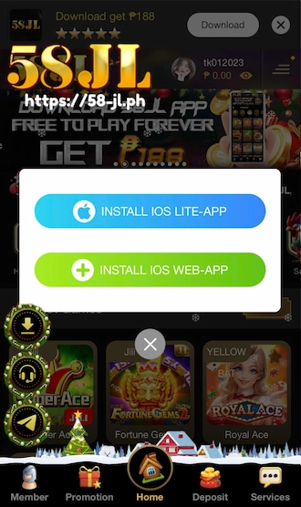Select "INSTALL IOS LITE APP"