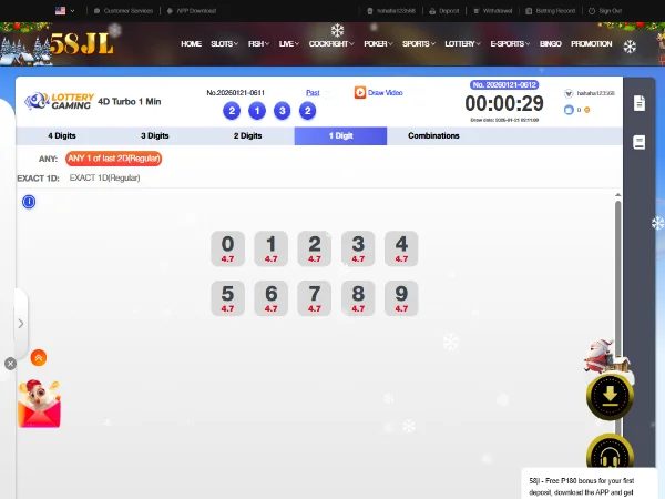 The lobby also offers another fun game Keno